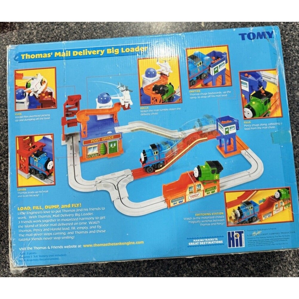 Vintage 2000s TOMY Thomas & Friends Mail Delivery Big Loader Complete Train Set - Picture 4 of 5